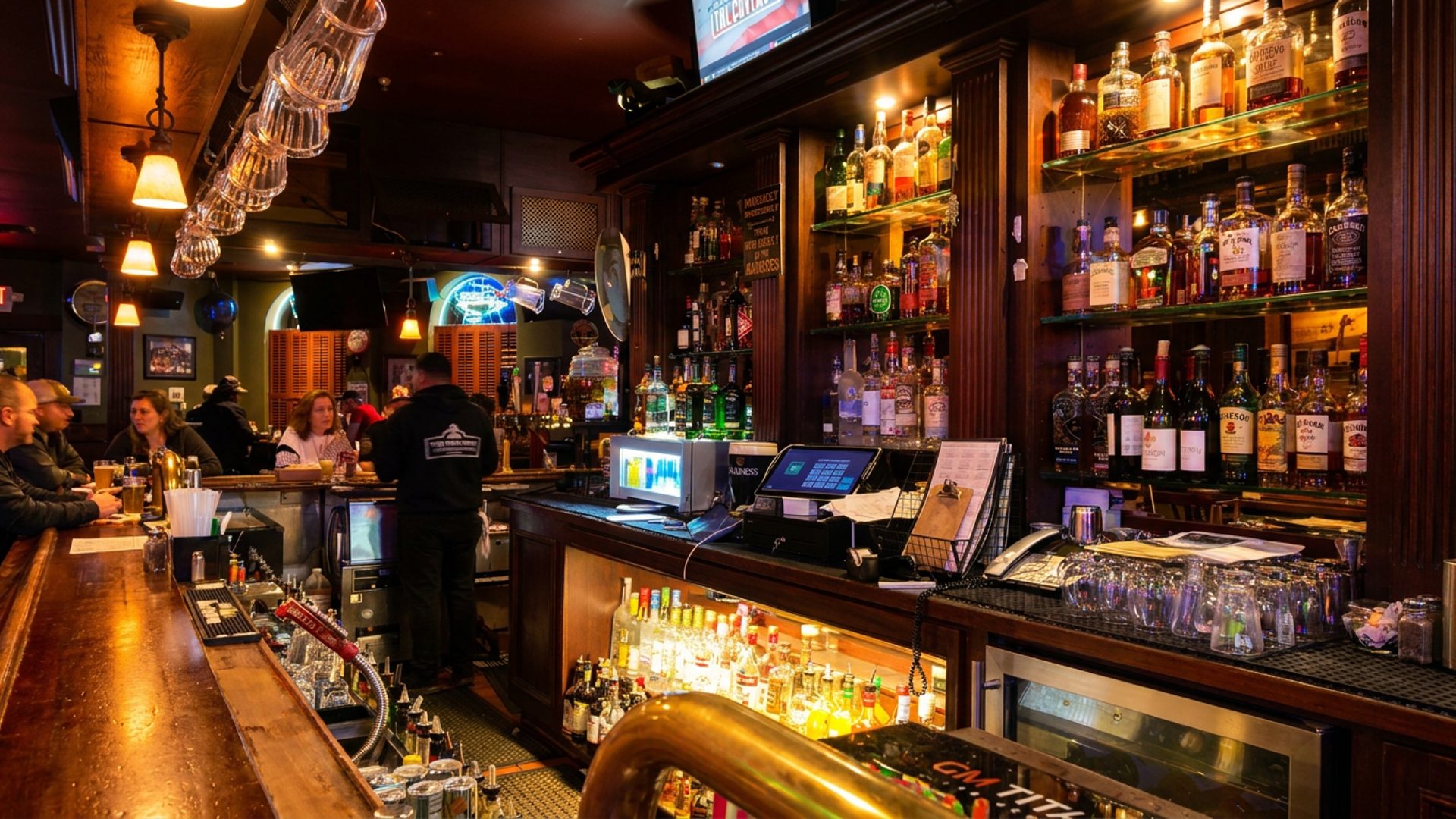 The crew behind the bar